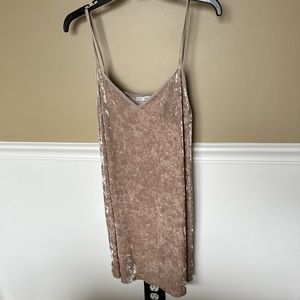 Zara Velvet Slip Midi Dress size S
